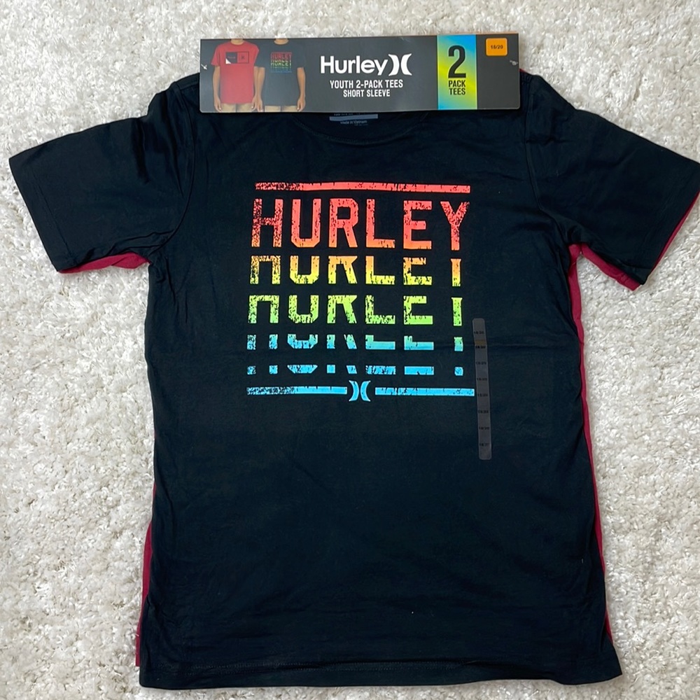Hurley youth 2 pack short sleeve tees